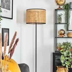 Ramila Lampadaire Écru, Noir, 1 lumière