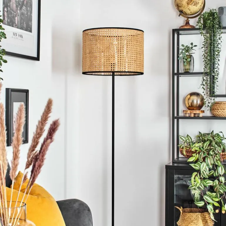 Ramila Lampadaire Écru, Noir, 1 lumière
