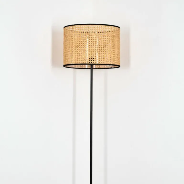 Ramila Lampadaire Écru, Noir, 1 lumière