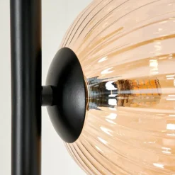 Remaisnil Lampadaire Noir, 3 lumières