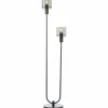 Riffelini Lampadaire Luminaires Brilliant Noir, 2 lumières