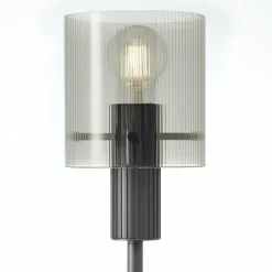 Riffelini Lampadaire Luminaires Brilliant Noir, 2 lumières