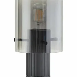 Riffelini Lampe à poser Luminaires Brilliant Noir, 1 lumière