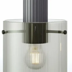 Riffelini Suspension Luminaires Brilliant Noir, 3 lumières