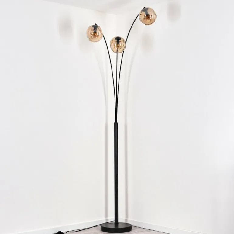 Ripoll Lampadaire Ambre, 3 lumières