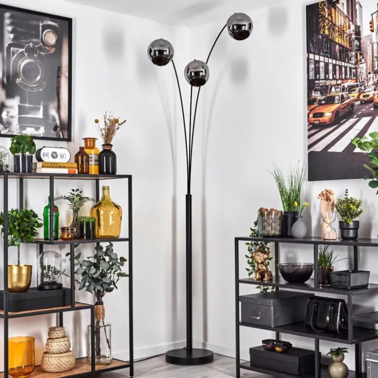 Ripoll Lampadaire Chrome, 3 lumières