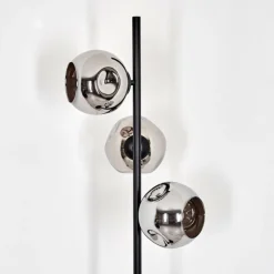Ripoll Lampadaire Chrome, Fumé, 3 lumières
