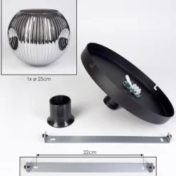 Ripoll Plafonnier, Boule lumineuse Fumé, 1 lumière