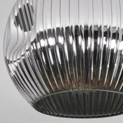 Ripoll Plafonnier, Boule lumineuse Chrome, Fumé, 1 lumière