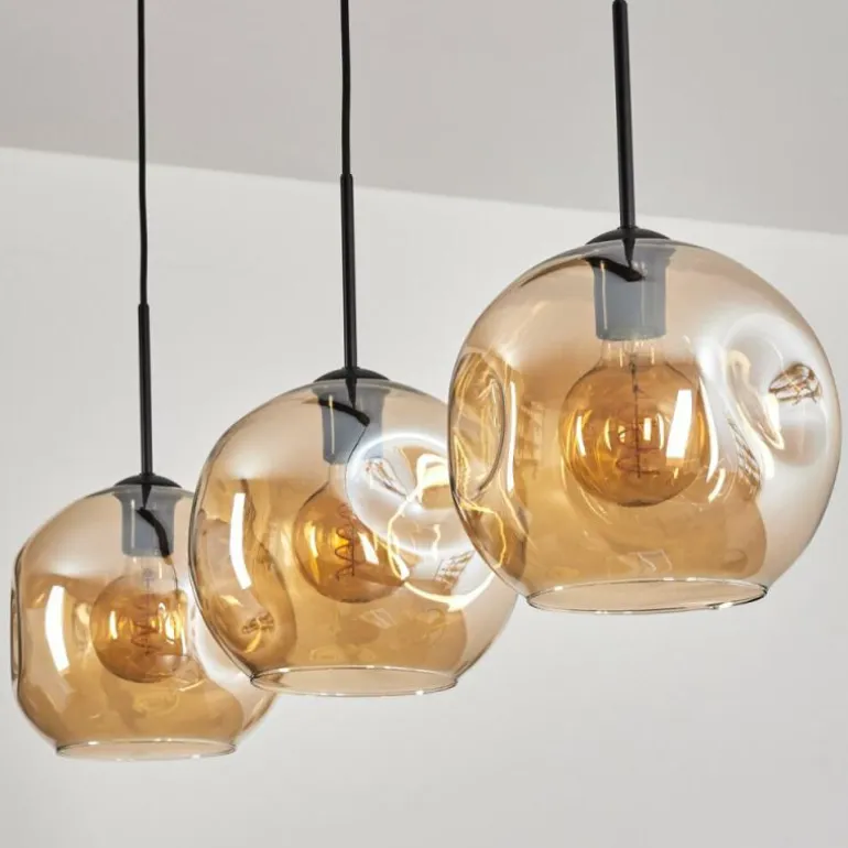 Ripoll Suspension Ambre, 3 lumières