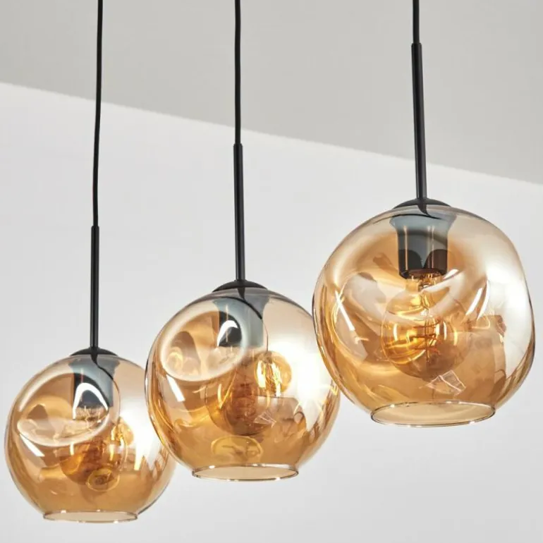 Ripoll Suspension Ambre, 3 lumières