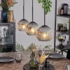 Ripoll Suspension, Boule lumineuse, Suspension Clair, Fumé, 3 lumières