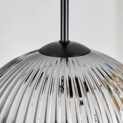 Ripoll Suspension, Boule lumineuse, Suspension, Suspension grappe Ambre, Chrome, Fumé, 3 lumières