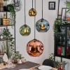Ripoll Suspension, Boule lumineuse, Suspension grappe Bleu, Or, Vert, Cuivré, 4 lumières