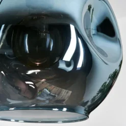 Ripoll Suspension, Boule lumineuse, Suspension grappe Bleu, Or, Vert, Cuivré, 4 lumières