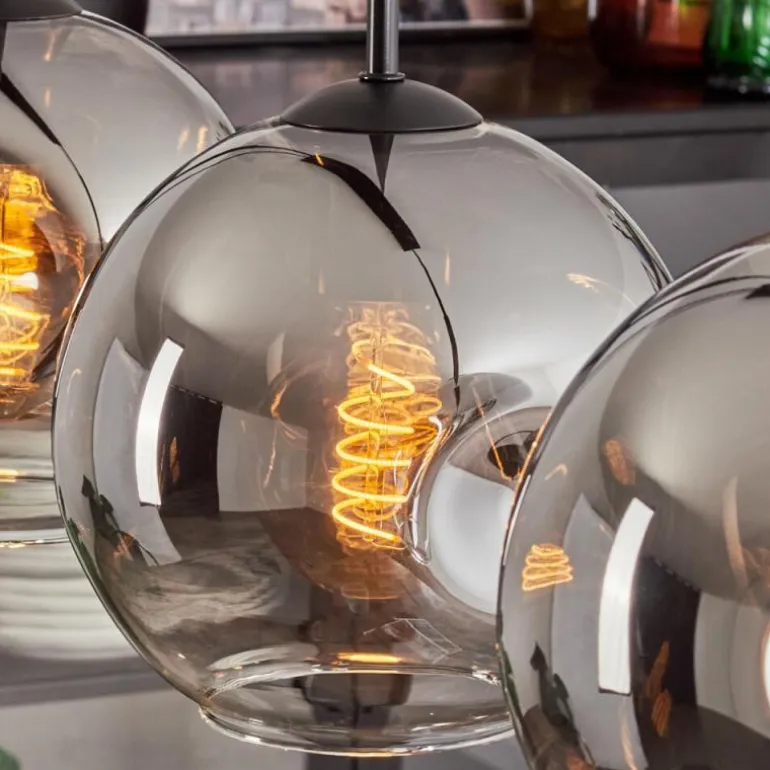 Ripoll Suspension Chrome, Clair, 4 lumières