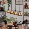 Ripoll Suspension Chrome, Fumé, 4 lumières