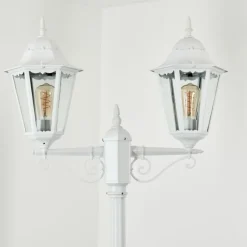 Réverbère Hongkong Blanc, 2 lumières