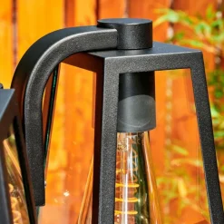 Réverbère Juanico Noir, 3 lumières