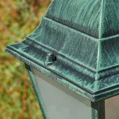 Réverbère Naofe Vert, Noir, 3 lumières