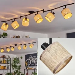 Sabadim Plafonnier beige, Écru, 6 lumières