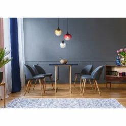 Sander Suspension Luminaires Globo Lighting Noir, 3 lumières