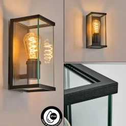 Sangbana Lampe murale d´extérieur Noir, 1 lumière