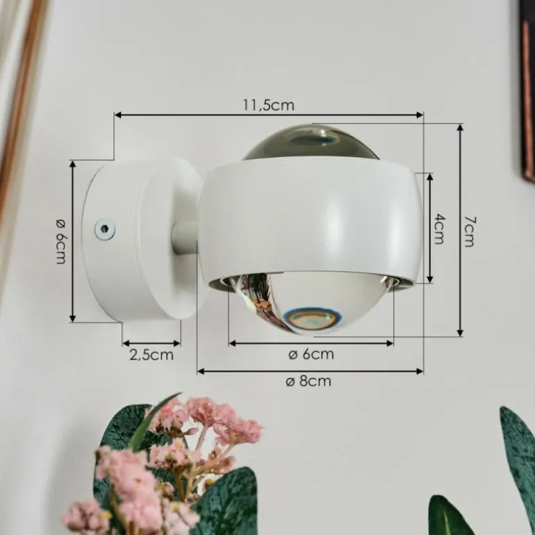 Sapri Luminaire Up & Down, Applique murale Blanc, 1 lumière