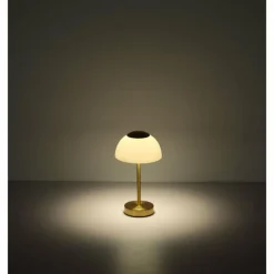 Sarima Lampe à poser Luminaires Globo Lighting LED Nickel mat, 1 lumière