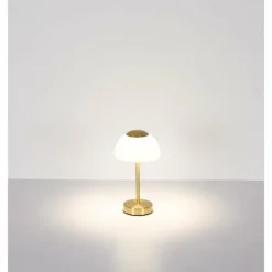 Sarima Lampe à poser Luminaires Globo Lighting LED Nickel mat, 1 lumière