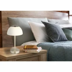 Sarima Lampe à poser Luminaires Globo Lighting LED Nickel mat, 1 lumière