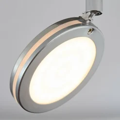 Sarnadinha Plafonnier LED Nickel mat, 4 lumières