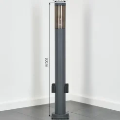 Sessa Lampe à prise électrique, Eclairage de chemin Anthracite, 1 lumière