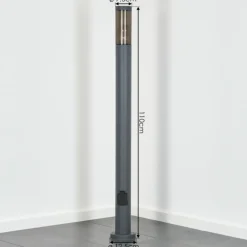 Sessa Lampe à prise électrique, Eclairage de chemin Anthracite, 1 lumière