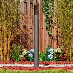 Sessa Lampe à prise électrique, Eclairage de chemin Anthracite, 1 lumière, Détecteur de mouvement