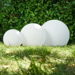 Set de boules lumineuses Arslev Blanc, 3 lumières
