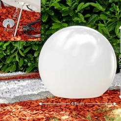 Set de boules lumineuses Arslev Blanc, 3 lumières