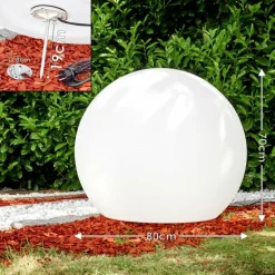 Set de boules lumineuses Arslev Blanc, 4 lumières