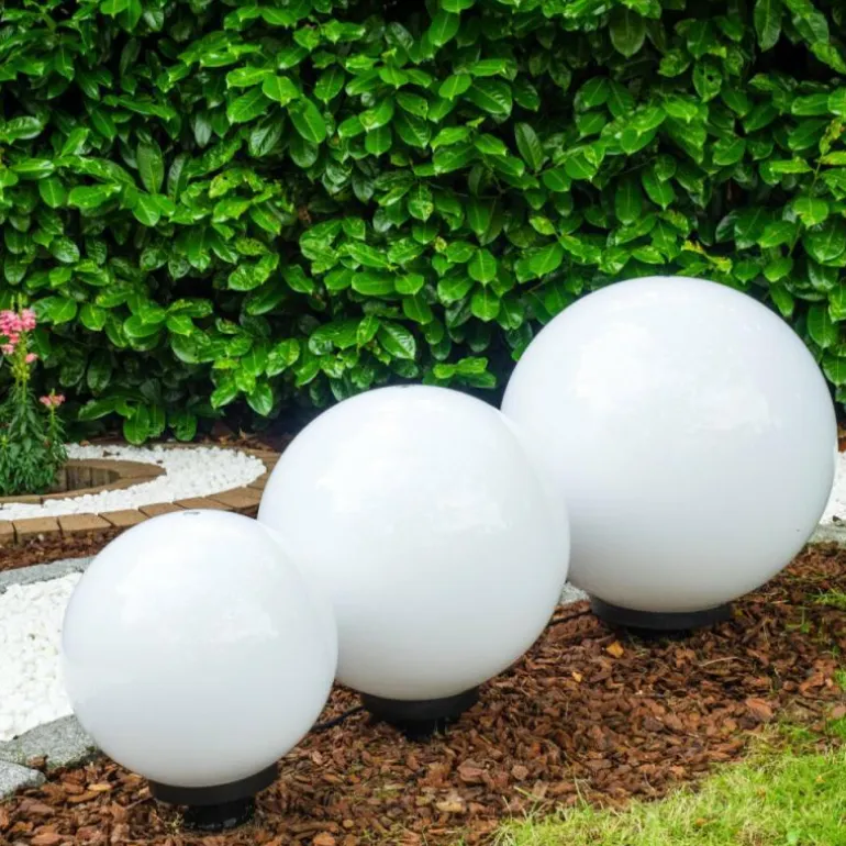 Set de boules lumineuses Miau Blanc, 3 lumières