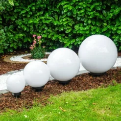 Set de boules lumineuses Miau Blanc, 4 lumières