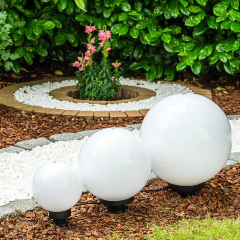 Set de boules lumineuses Miau Blanc, 3 lumières