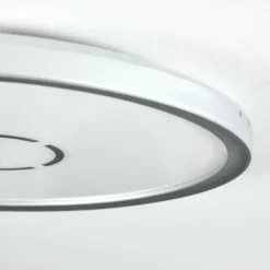 Simonstorp Plafonnier, Panel LED Argenté, Blanc, 1 lumière