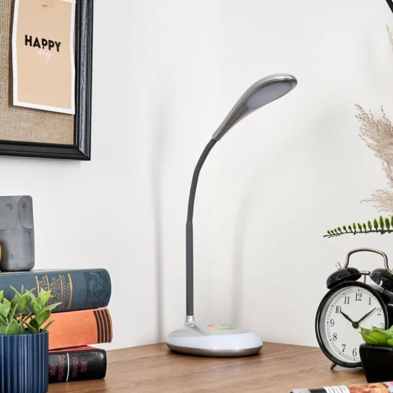 Sneslev Lampe de bureau, Lampe à poser LED Argenté, 1 lumière, Changeur de couleurs