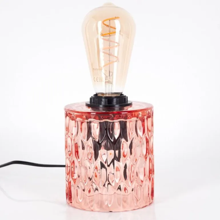 Sonhim Lampe à poser Rose, Noir, 1 lumière