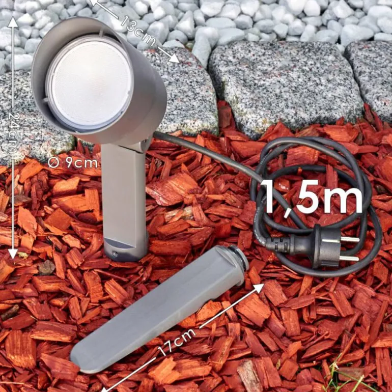 Spot de jardin Apenrader LED Anthracite, 1 lumière