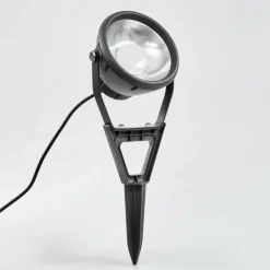 Spot de jardin Phniet LED Noir, 1 lumière, Télécommandes, Changeur de couleurs