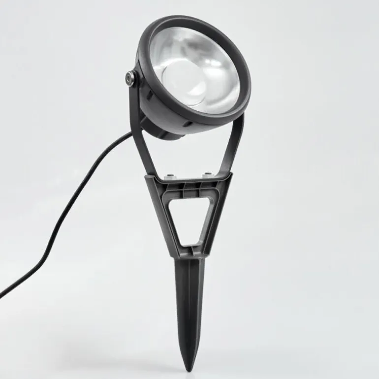 Spot de jardin Phniet LED Noir, 1 lumière, Télécommandes, Changeur de couleurs