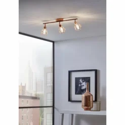 Spot de plafond Eglo ZAPATA Cuivre, 3 lumières