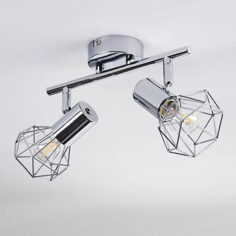 Spot de plafond Globo Xara Chrome, 2 lumières