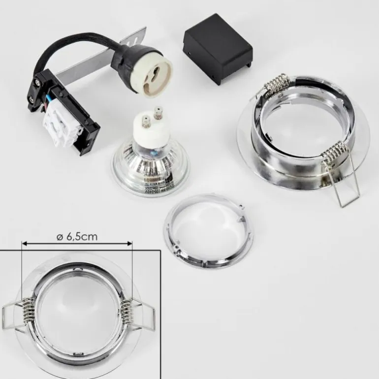 Spot encastrable Kerrouan LED Chrome, 1 lumière
